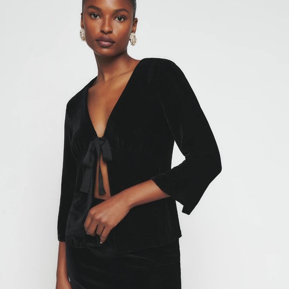 Reformation Cairns Velvet Two Piece - Picture 1 of 5